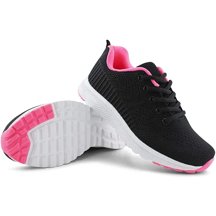 Cheap Lace Up Walking Lightweight Mesh Athletic Sneakers Womens Tennis Running Shoes Featured Image