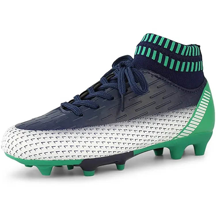 Outdoor Athletic Firm Ground Sock Ankle Care Performance Soccer Cleats Football Shoes