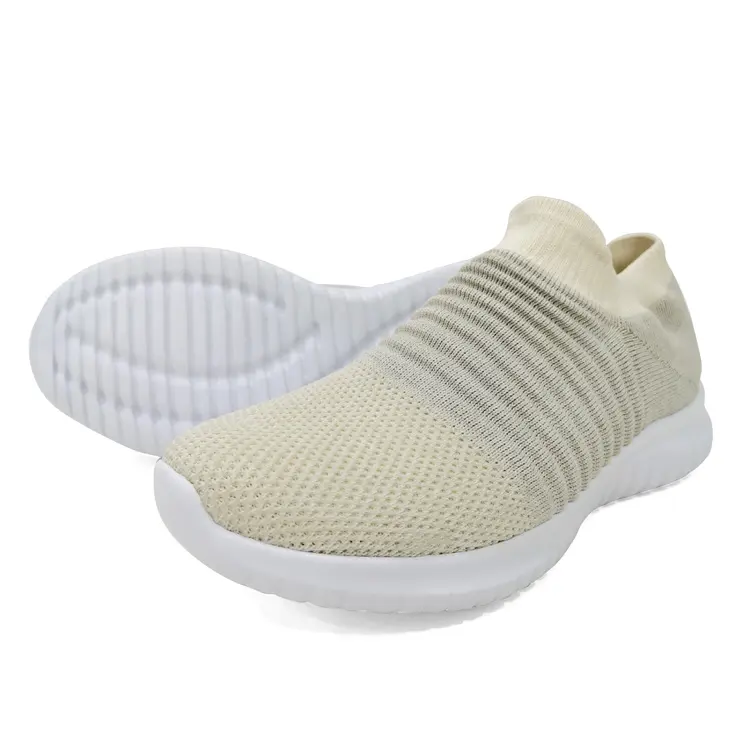 China Popular Latest Fashion Slip-On Knit Sneaker Cheap Sports Running Casual Shoes